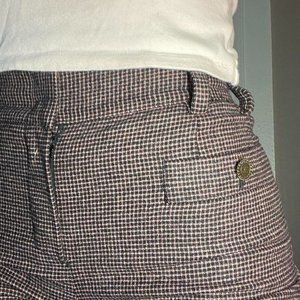 Chanel black and pink baby plaid Vintage Trousers